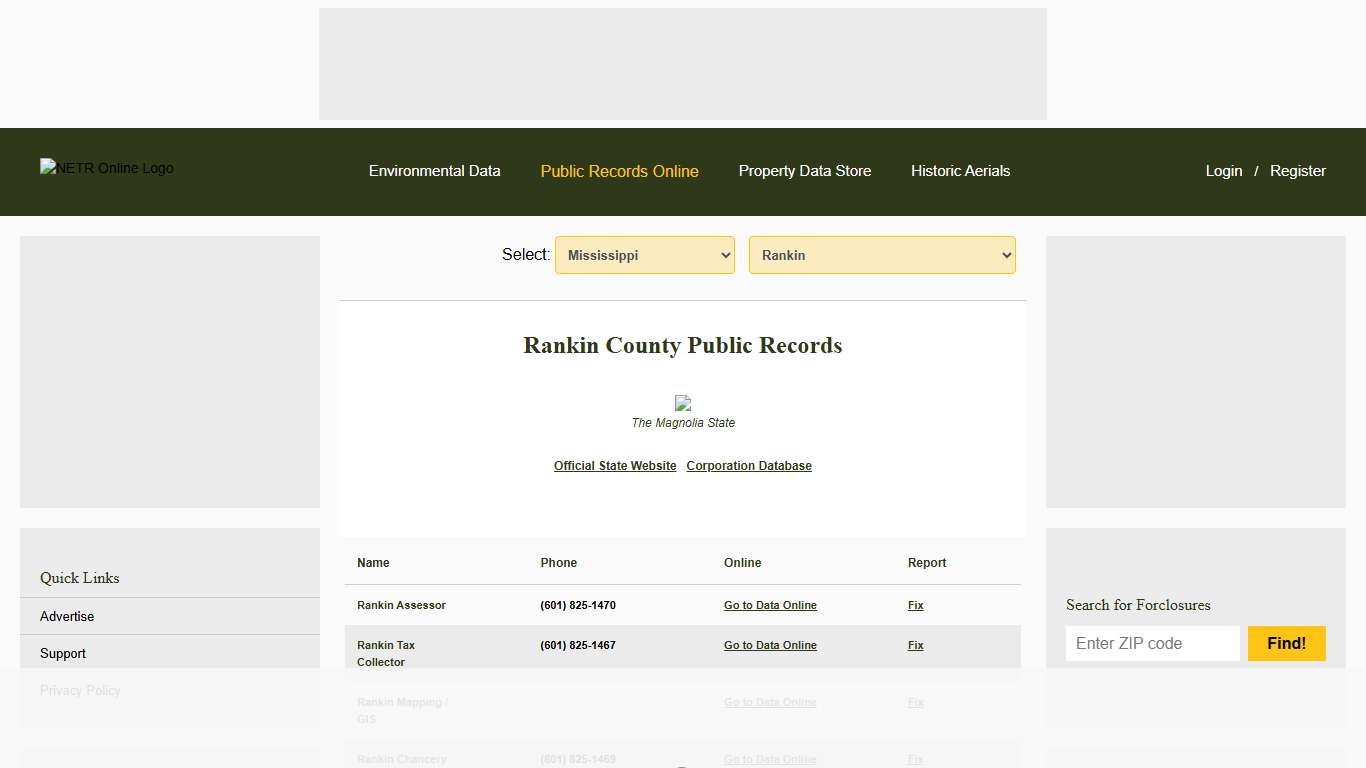 NETR Online • Rankin • Rankin Public Records, Search Rankin Records, Rankin Property Tax, Mississippi Property Search, Mississippi Assessor
